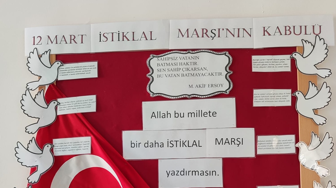 12 Mart İstiklal Marşı' nın Kabulü ve Mehmet Akif Ersoy' u Anma Günü